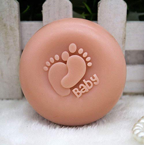 Moldfun Little Baby Feet Footprint Silicone Mold For Baby Shower Party Soap, Fondant, Chocolate, Candy, Lotion Bar, Bath Bomb #TOP4