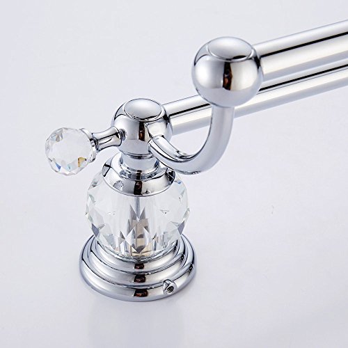 WOMAO Portasciugamani Doppio Argento, mensola