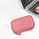 dogmoon Kabeltasche, Kabeltasche Organizer, Tragbare Kabel Organizer Tasche, Reise Elektronik Zubehör Tasche, Reisekabel Organizer Doppelschicht für Accessories Handy Ladekabel Powerbank USB - Pink