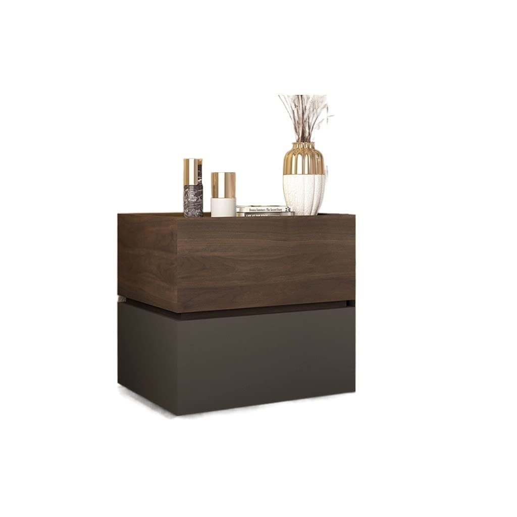 BHGFYXBS Side Tables Bedroom Modern Minimalist Double Drawer Bedside Table Bedroom Bedside Table Storage Cabinet Home Storage Bedside Table Bedside Tables,C
