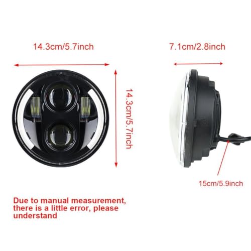 Bombilla LED para Sportster y Dyna con fango de luz blanca y alta resistencia térmica 3