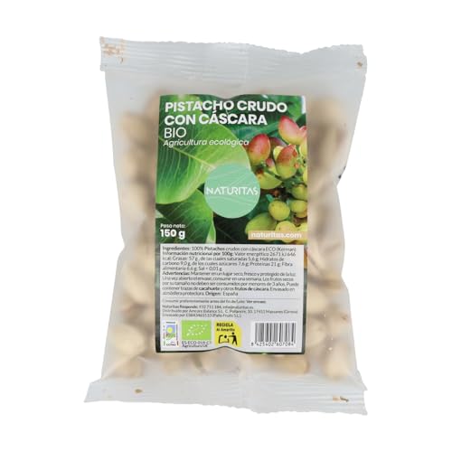 Pistachos Crudos con Cáscara 150 g bio Naturitas Essentials | Ayuda a reducir el colesterol