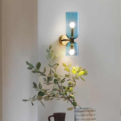 Apliques de pared modernos E14 lámpara interior decorativa de cristal transparente 4