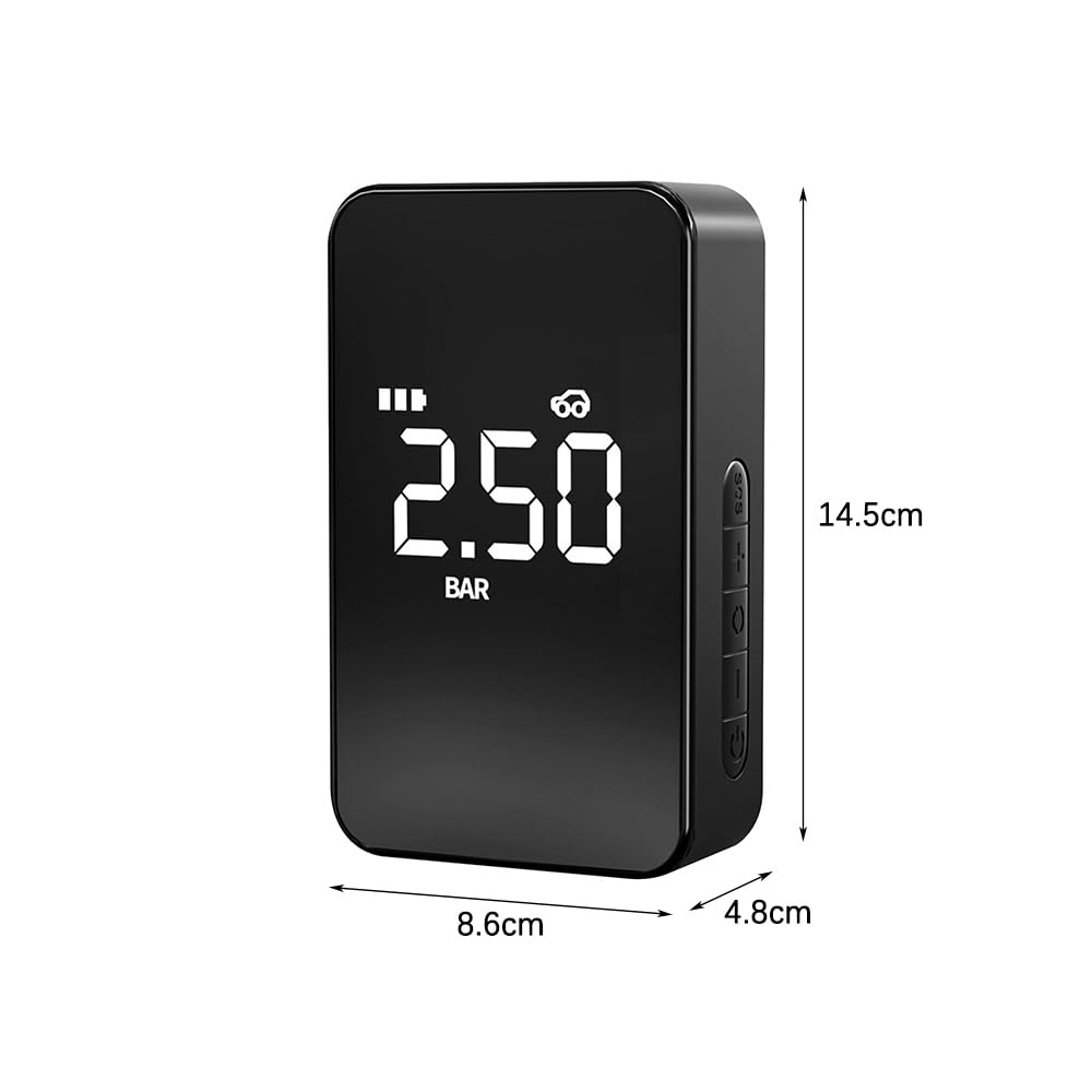 Pompe de gonflage de pneus 6000mAh, avec tuyaux gonflables de 40cm, avec écran LCD, pour Voiture, Moto, vélo