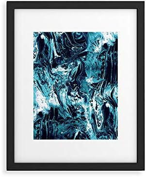 Deny Designs Early 2021 Framed Art Print, 8" x 10", Blue Marble