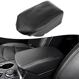 KBH Auto Front Center Console Armrest Cover for Ford Explorer 2011-2019 Vinyl Microfiber Leather Con
