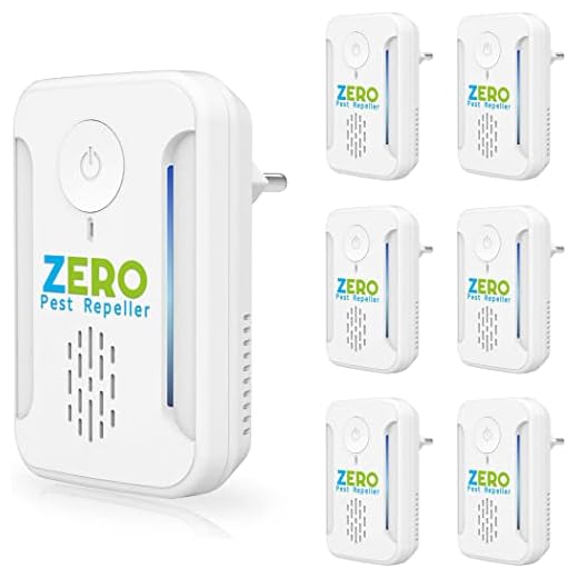 Ultrasonic Pest Repeller, Indoor Ultrasonic Repellent for Roach, Rodent, Mouse, Bugs, Mosquito, Mice, Spider, Electronic Plug in Pest Control, 6 Packs