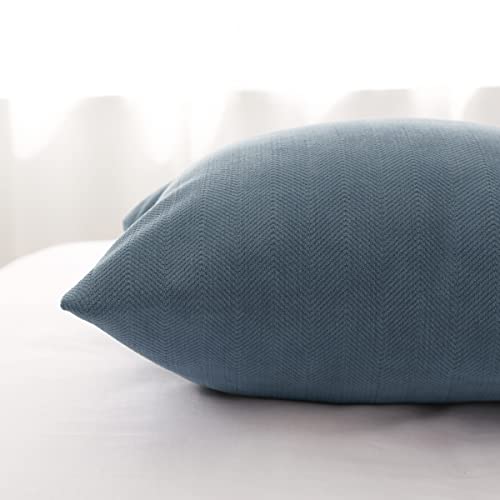 AMBERIS 2 Pillowcases (45×45cm)(Without Insert) Blue, Modern Style 2 Pillowcases (Without Insert) for Home Hotel Decorations by AMBERIS - Image 4