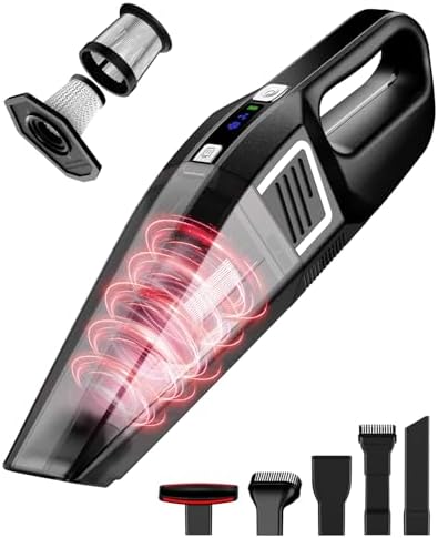 Handheld Vacuum Cordless, 9000PA Strong Suction, 2 Suction Modes,...