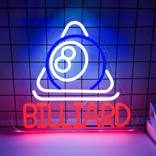 Mvorixa Billiard Neon Sign Pool Table Wall Decor LED Lights