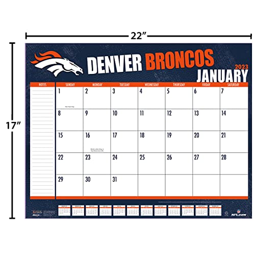 Turner Sports Denver Broncos 2023 22X17 Desk Calendar (23998061535), Multi #TOP3