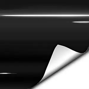 Black Gloss Vinyl Wrap Roll with Air Release Technology (10ft x 5ft)