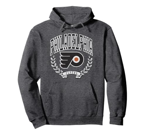Philadelphia Flyers Vintage Victory Dark Heather Licensed Pullover Hoodie