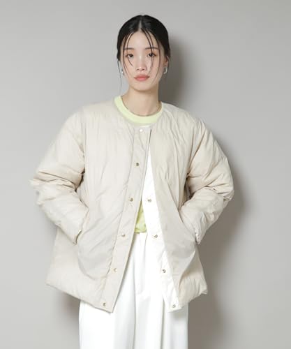 ナノユニバース 撥水加工ライトダウン リバーシブルノーカラージャケット(4)