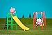 Peppa Pig Playground Fun Playset, 4 Pieces - Includes Peppa & Suzy Sheep Character Figures, Slide & Swing Set - Toy Gift for Kids - Ages 2+