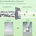 Activated Charcoal Odor Absorber (Large, 12 Pack, 100g each), Natural Charcoal Bags Odor Absorber Bamboo Charcoal Air Purifying Bag for Home, Fridge, Cabinet