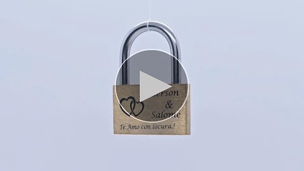 Personalized Heart Love Lock | Custom Engraved Padlock For Couples Anniversary Wedding Gifts