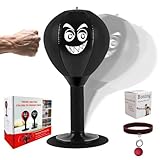 Desktop Mini Punching Bag for Kids & Adults - Stress Buster with Suction Cup for Office Table and Counters, Fun Gifts Suitable for All Ages