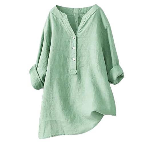 [Stabbon] カットソー レディース 半袖 ゆったり vネック tシャツ カジュアル 無地 チュニック お洒落 カットソー プリント オーバーサイズ プルオーバー 韓国 おしゃれ スポーツ 通勤 旅行 普段着 お出かけ (2XL,04グリーン)の商品画像（Amazon）