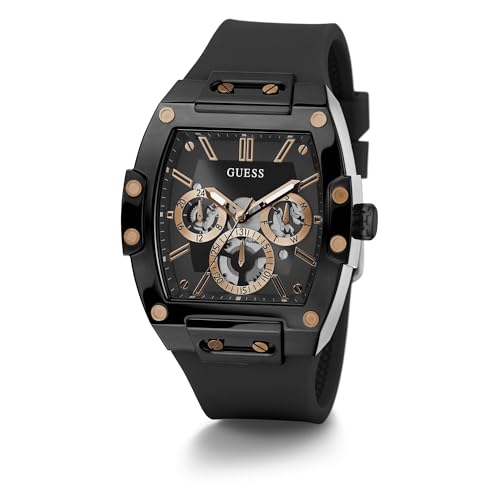 Image of Guess Men's GW0G Series| Analog Trend Watch| Polycarbonate Case| Silicone Bracelet | 50M Water Resistance