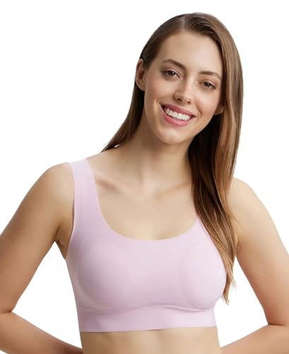 Image of Jockey 1839 Lounge Bra | Wirefree | Padded | Full Coverage | 360 Degree Stretch and Removable Pads | Microfiber Nylon Fabric