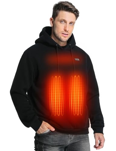 Vokora Heated Hoodie for Men and Women with 7.4V 12000...