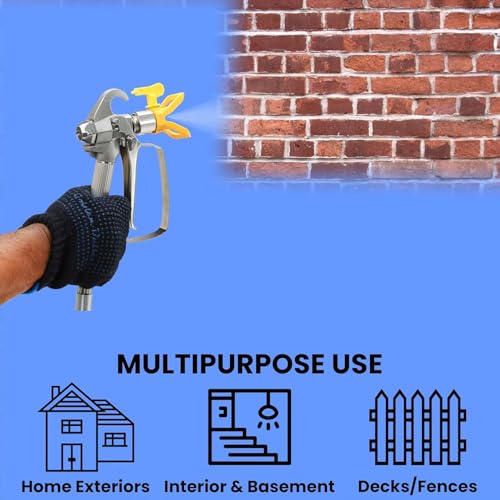 Image of TOMAHAWK Airless Paint Sprayer 750W 3000 PSI Heavy Duty Commercial Painting Machine for Painting Walls, Home /Building Exteriors & Large Scale Projects