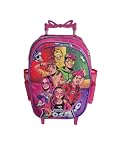Mochila Escolar Grupo Dos Rosa Infantil Meninas Rodinhas Grande