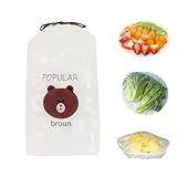 Bolsas de conservación fresca, cubiertas elásticas desechables para almacenamiento de alimentos, cubiertas de plástico para almacenamiento de alimentos, tapas elásticas para cuencos de sellado, fundas