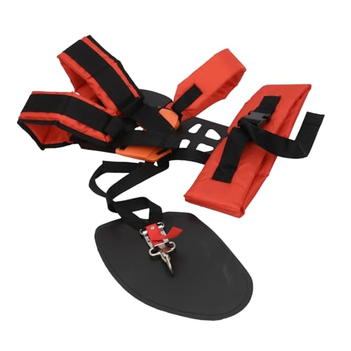 TOBBOMEY Lawn Mower Belt w Shape Harness Strap for Pruner Adjustable Trimmer Harness for Comfort