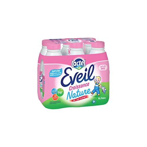 Lactel Eveil Croissance Nature 1L (pack de 6)