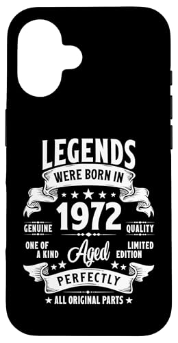 Vintage 1972 53 Year Old Gifts For Men Women 53rd Birthday Carcasa para iPhone 16