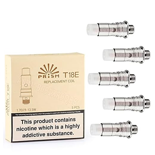 Innokin Prism T18E Coil, KAL 1.7ohm Replacement Coils Work for Endura T22 Pro Vape Kit, T18E Starter Kit, T18E Prism tank, T18E Pro Tank, Pack of 5, No Nicotine
