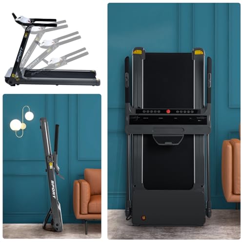 Image of Portable Electric Treadmill for Home Fitness