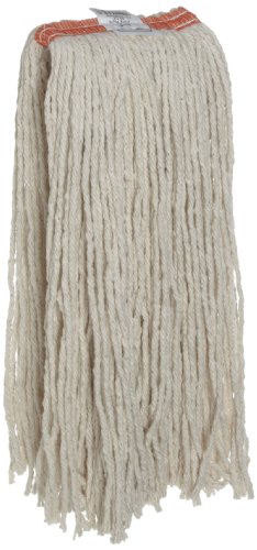 Image of Rubbermaid Commercial Premium Cut-End Blend Mop, 20-Ounce Size, 1-Inch Orange Headband, White (FGF51700WH00)
