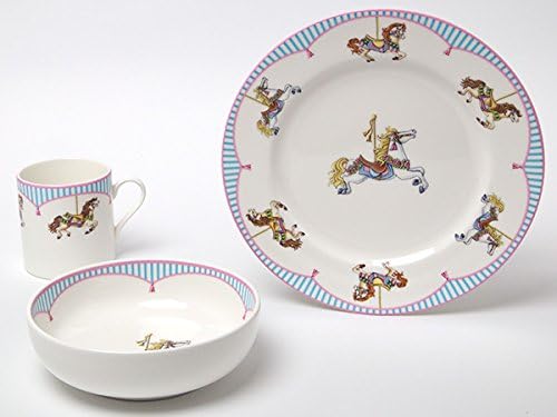 Amazon Co Jp ティファニー メリーゴーランド ベビー食器セット ホーム キッチン