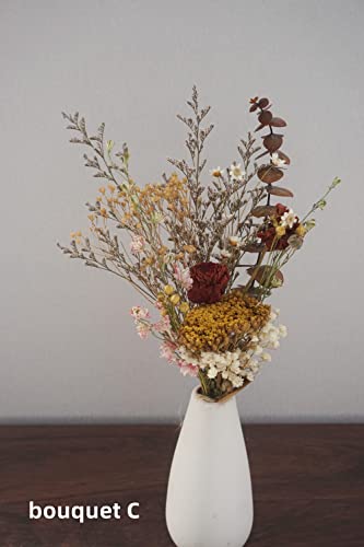 Ramo mini Boho de flores secas con florero miniatura 4