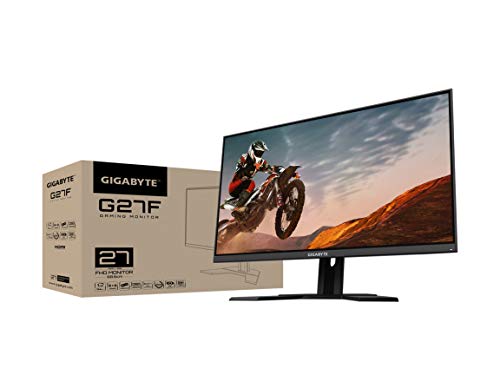 Gigabyte G27F 27" 144Hz 1080P Gaming Monitor, 1920 X 1080 Ips Display, 1Ms (Mprt) Response Time, 95% Dci-P3, Freesync Premium, 1X Display Port 1.2, 2X Hdmi 1.4, 2X Usb 3.0, Black (G27F-Sa) #TOP6