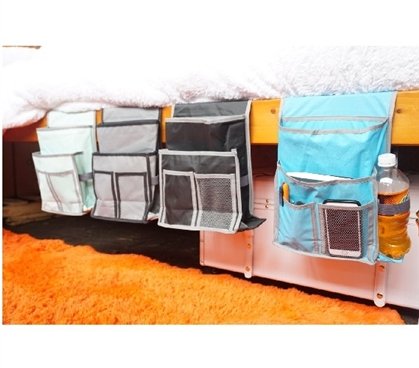 DormCo Bedside Storage Organizer - TUSK Storage - Aqua