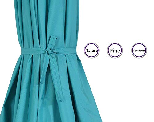 Garden Parasol Umbrella, 9ft / 270cm Patio Garden Table Umbrella w/Tilt Adjustment, Perfect for Outdoor, Beach Commercial Event Market, Camping, Swimming Pool - Image 2