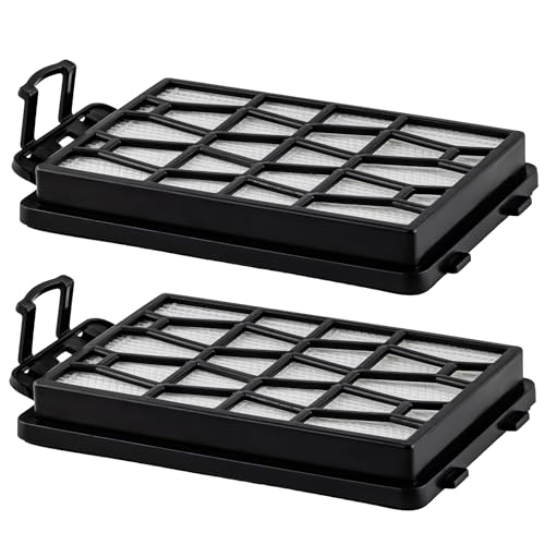 OVENTE Replacement Filter for ST1600B Vacuum Cleaner (Pack of 2), Efficiently Trap Small Particles, Easy to Remove and Install, Black ACPST167122