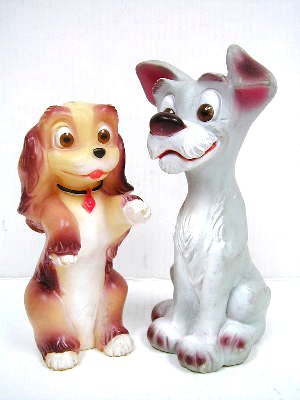 Amazon.co.jp: わんわん物語 レディ&トランプ ソフビ フィギュア