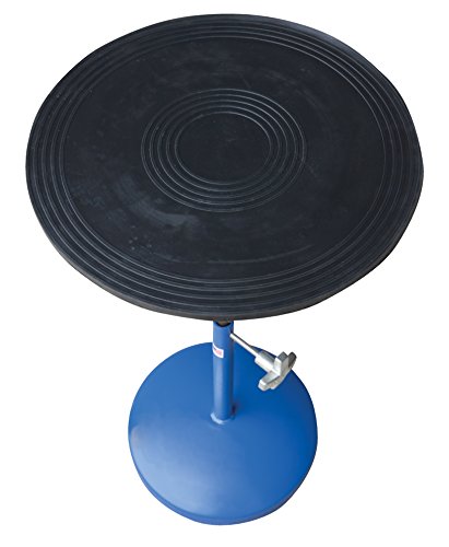 Vestil TT-18-PED Heavy Duty Manual Turntable, 300 lbs Capacity, 21"-32" Height Range, 18" Diameter - Thumbnail 3