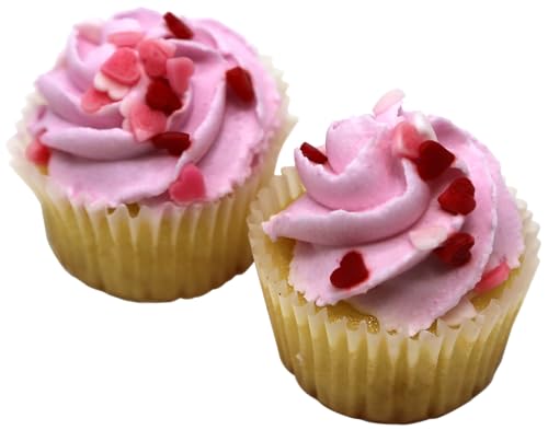 two-bite, Valentine\'s Day Vanilla Mini Cupcakes, 12pk (FROZEN EACHES)