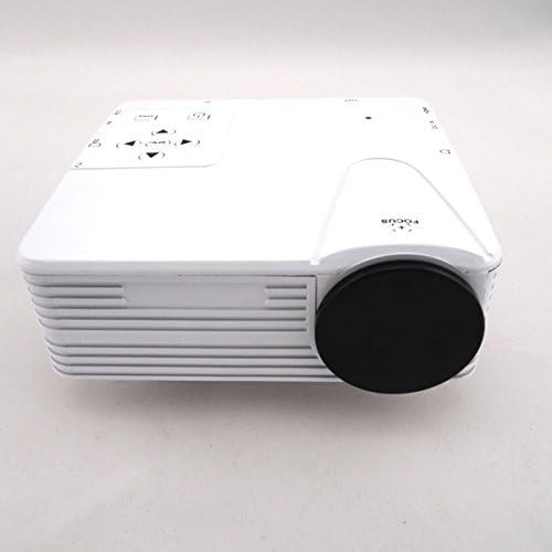 White - Home Cinema Theater Multimedia LED LCD Projector HD 1080P PC AV VGA USB HDMI