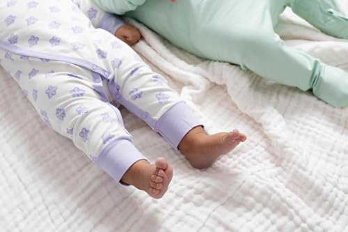 monica + andy Kimono Tie One Piece, Size 3-6 Months, Sweet Violets, 100% Organic Baby Clothes for Girls and Boys, Unisex Baby Romper, Sustainable Super Soft Fabric, Sizes For Preemie, Newborn & Infant4