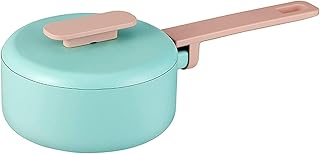 Wok patelnia garnek do mleka garnek do gulaszu nieprzywierający garnek do gotowania z pokrywką podgrzewanie mleko garnek do gotowania zupy garnek sos naczynie kuchenne (kolor: Zielony)