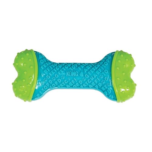 KONG CoreStrength Bone - Dog Dental Chew Toy - Durable, Multi-Layered Dog Toy for Enrichment Play & Dental Care - with Textured Body for Teeth Cleaning - for Small/Medium Dogs