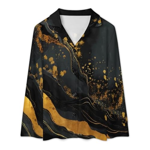 Pyjama de nuit douillet imprimé marbre pour vos soirées cocooning chic - 4