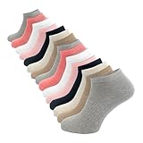 The Essentials Wardrobe Ladies FCO 15 Pack Trainer Liner Socks - Assorted - UK 4-8/EU 37-44